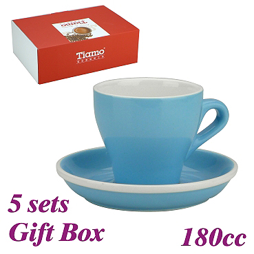 #14 Cappuccino Cup w/ Saucer - Baby Blue (HG0851BB)