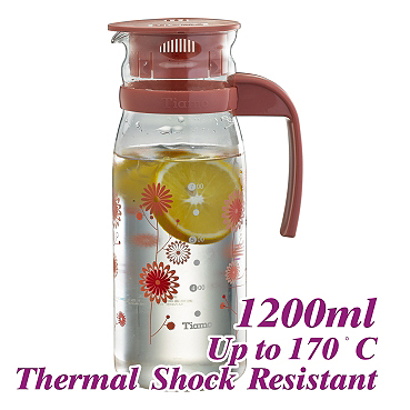 #1215 1.2L Water Pitcher - Red (HG2107)