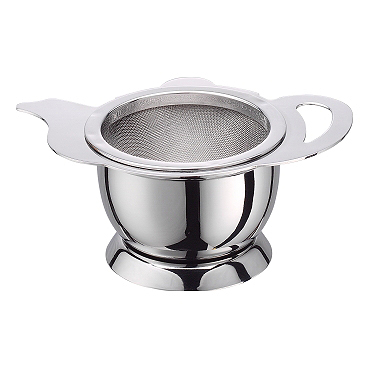 S.S Tea Shaped Strainer w/ Stand - (HG2660)