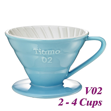V02 Porcelain Coffee Dripper - Light Blue (HG5544BB)