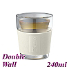 1003V Double Wall Glass - White (HG2255)