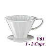 V01 Porcelain Coffee Dripper - White (HG5535W)